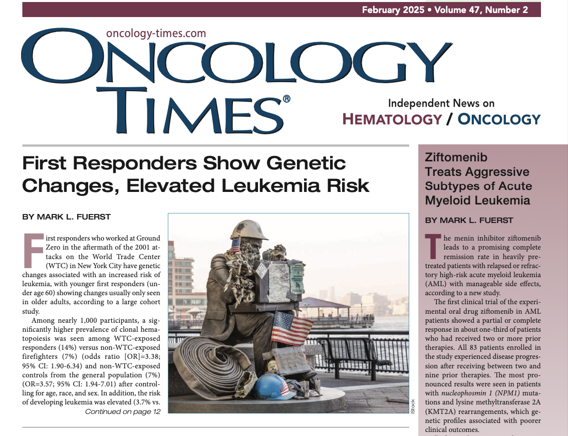 Oncology Times cover